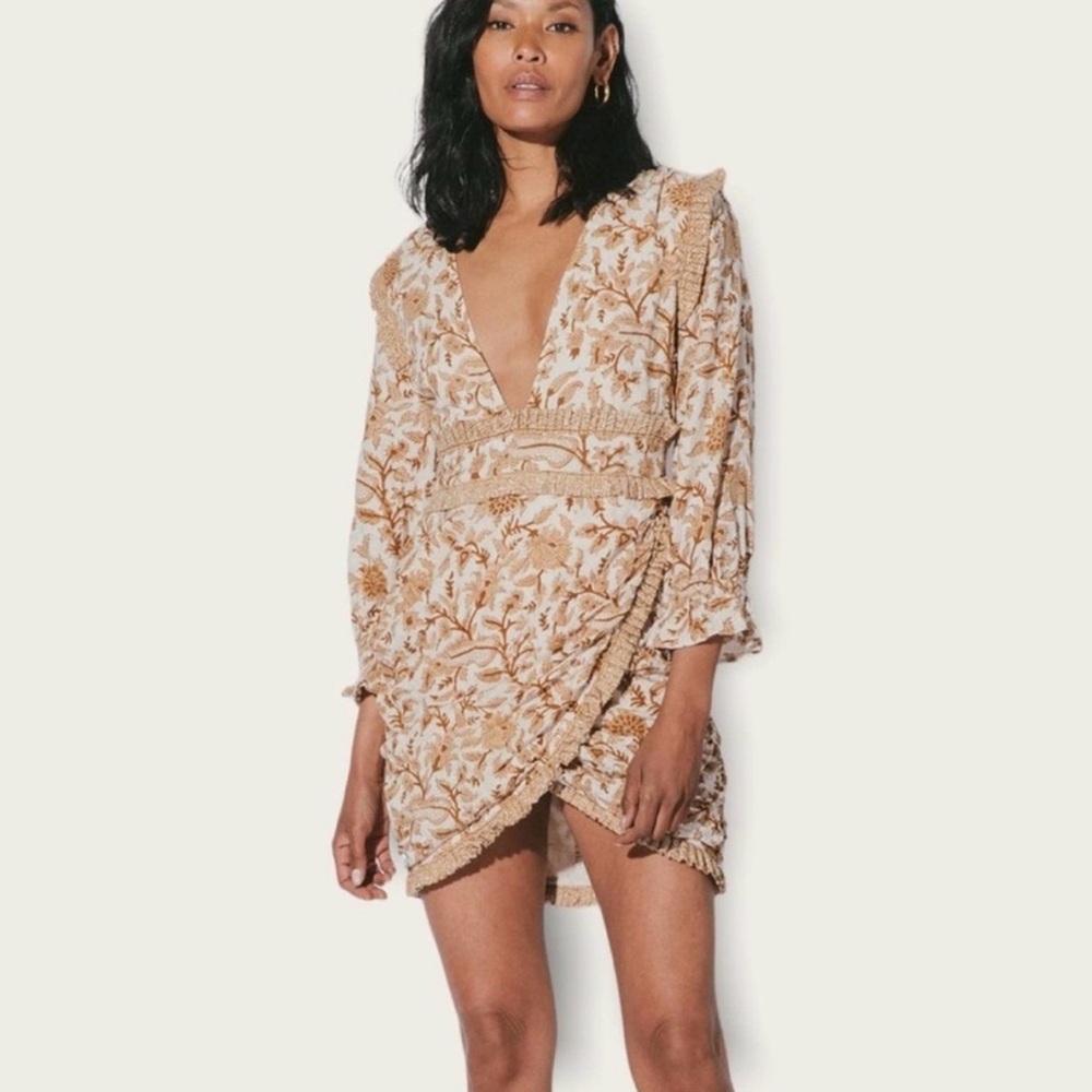 CLEOBELLA VICTORIA MINI DRESS AUTUMN BLOCK PRINT size XL
